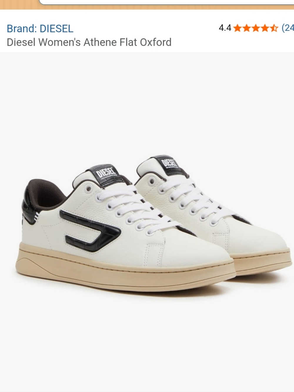 DIESEL Women's Athene Flat Oxford US size 7.5
